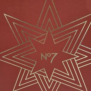 No7 Red and Gold Star Design
